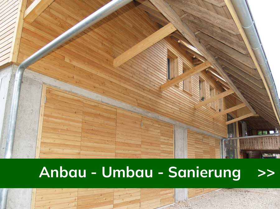 Anbau - Umbau - Sanierungen von Holzbau Hummel+Rikli - 3805 Wangen an der Aare - Bern BE