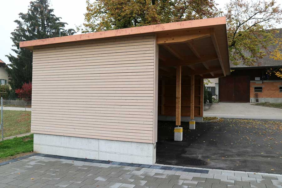 Carport von Hummel & Rikli - Muster Unterstand Carport Schulhaus Walliswil bei Niederbipp