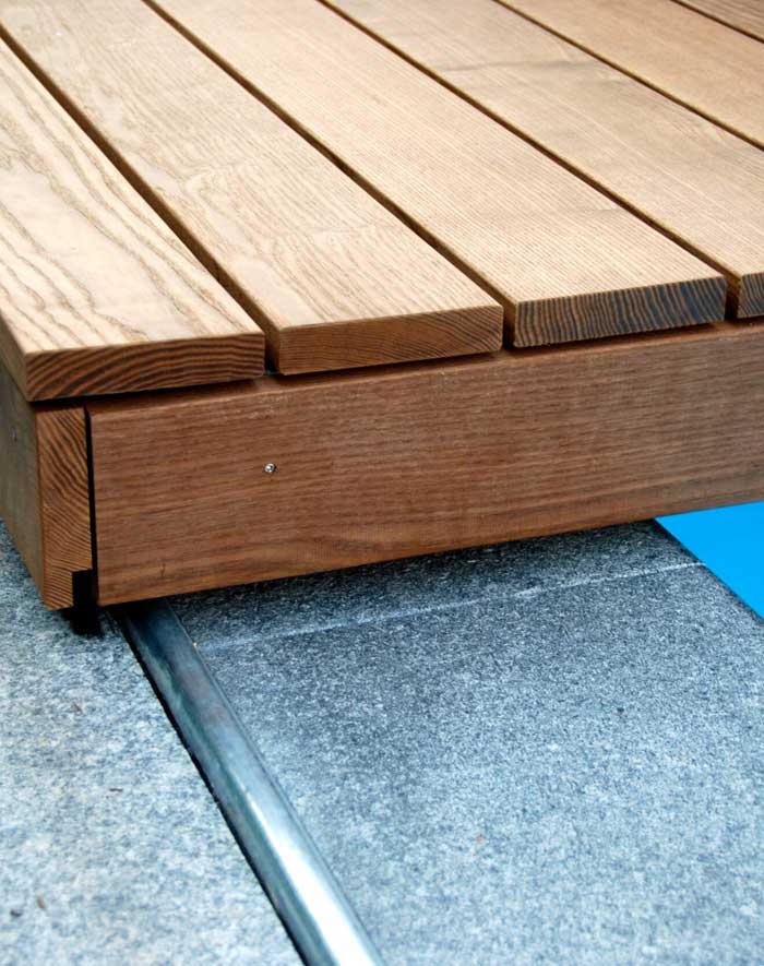 Anbau Umbau Sanierung von Hummel & Rikli - Muster Poolabdeckung Holzboden