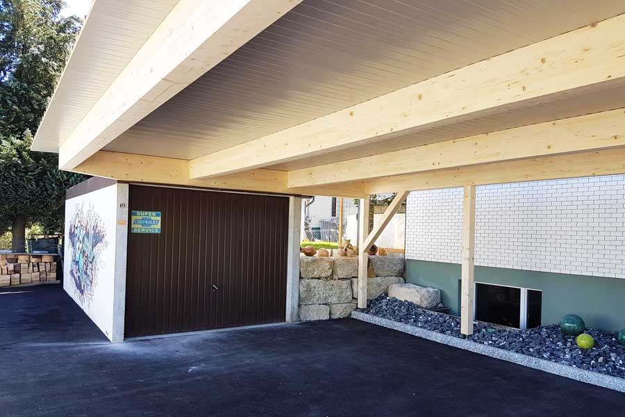 Carport von Hummel & Rikli - Muster Anbau Unterstand Kellerhals