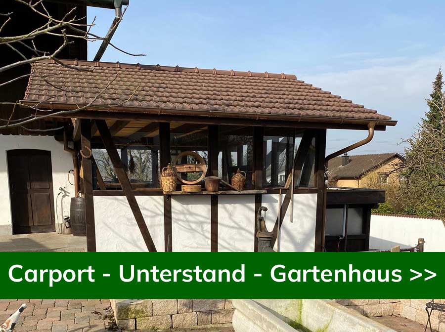 Carport - Unterstand - Gartenhaus von Holzbau Hummel+Rikli - 3805 Wangen an der Aare - Bern BE